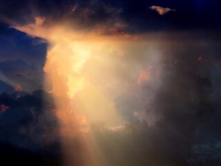 Sunshine through the clouds