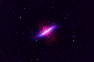 Beautiful space, color nebula. Elements of this image were furnished by NASA.