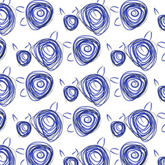 Seamles cute vector floral pattern