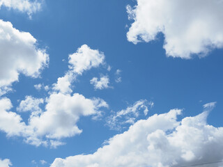 Obraz premium blue sky with clouds background