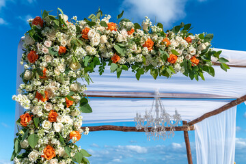 Gazebo par boda en la playa