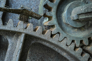 old rusty gear wheels