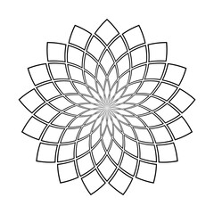 Obraz premium Circle pattern. Abstract geometric design element.