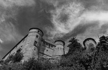 Carpinone, Molise, Isernia. The  medieval castle. 