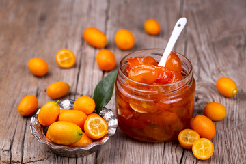 Fresh kumquat and kumquat jam