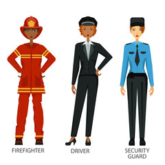 Women working in hard job set