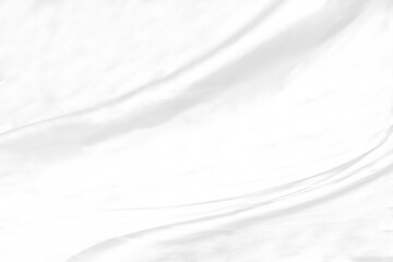 White cloth background abstract with soft waves.