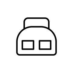 Luggage concept line icon. Simple element illustration. Luggage concept outline symbol design from Bag set. Can be used for web and mobile