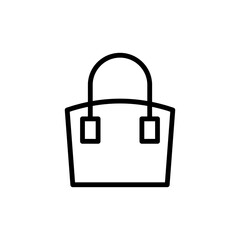 Fashion bag concept line icon. Simple element illustration. Fashion bag concept outline symbol design from Bag set. Can be used for web and mobile