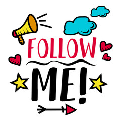 Follow me badge