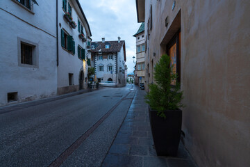 The beautiful old town of Appiano in Italian South Tyrol.