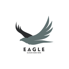 Eagle logo design in vector