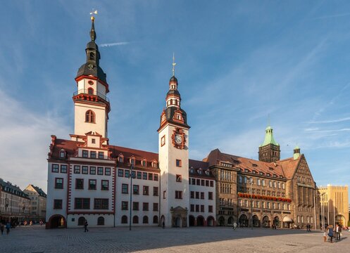 Main Market Place and Chemnitz City Hall