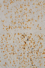 Old rusted metal texture. The surface of the light gray iron wall. Perfect for background and grunge design.