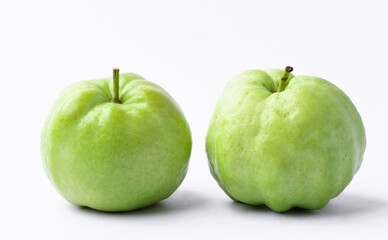 fresh Guava fruit on white background