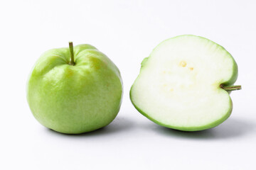 fresh Guava fruit on white background