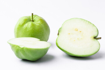 fresh Guava fruit on white background