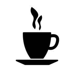 Simple Espresso Coffee Cup Icon. Vector Image.