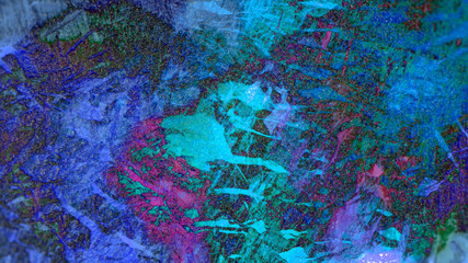 Abstract digital painting of geologic mountain illustration background