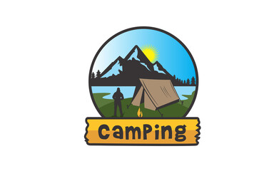 Creative of logo for camping and adventure logo