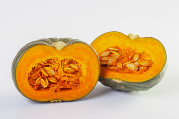 Japanese pumpkin isolated on a white background