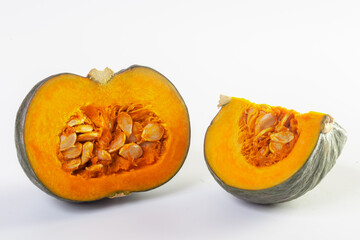 Japanese pumpkin isolated on a white background