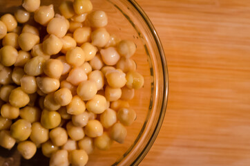 chickpeas on the table