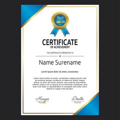 Certificate Vector Template Design