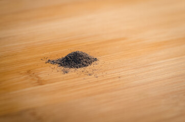 Black pepper on the table