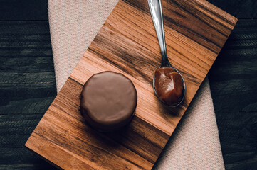 Obraz na płótnie Canvas traditional sweet argentinian chocolate biscuit