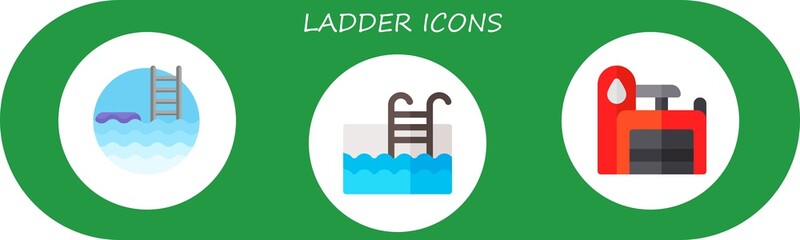 ladder icon set