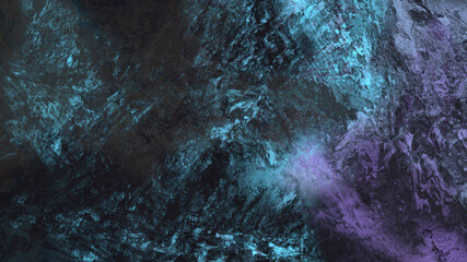 Abstract digital painting of geologic mountain illustration background
