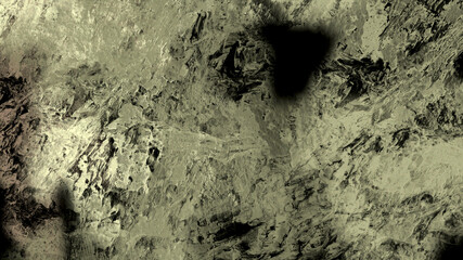 Abstract digital painting of geologic mountain illustration background