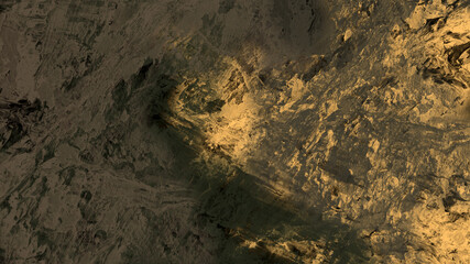 Fototapeta na wymiar Abstract digital painting of geologic mountain illustration background