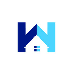 W real estate logo