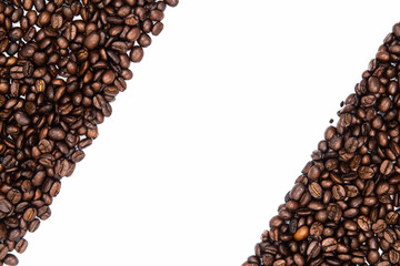 fried coffee grains background