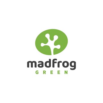Mad Frog Logo Vector Templates Animal Symbol creative