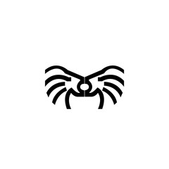 animal crab logo minimalist design