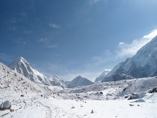 Beautiful landscape in Everest Base camp trek