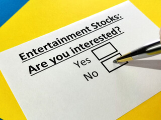 Questionnaire about stock investment