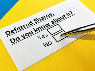 Questionnaire about stock investment
