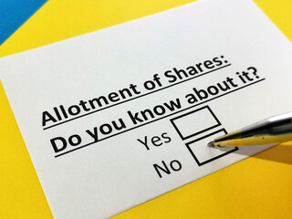 Questionnaire about stock investment