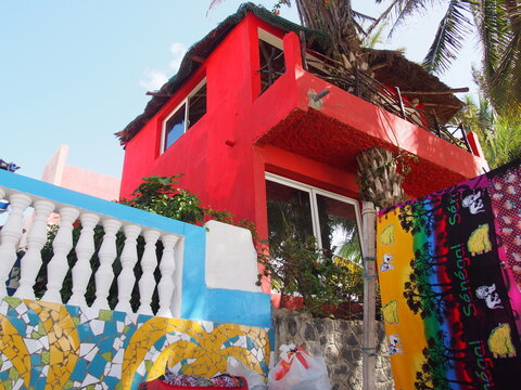 Beautiful Colorful House, NGor Island, Dakar, Senegal
