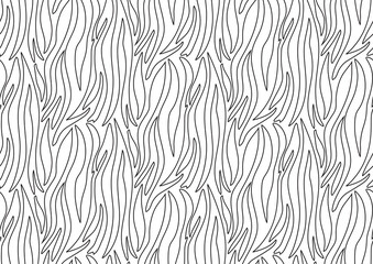 Zebra seamless pattern in abstract style on black background. Vector illustration. Camouflage.