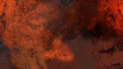 Obraz na płótnie Canvas Abstract digital painting of geologic mountain illustration background