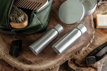 Morning grooming and shaving routine
