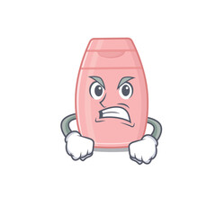 A cartoon picture of baby cream showing an angry face