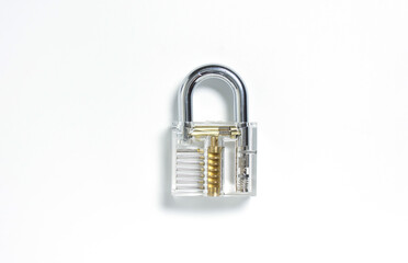 Set of passkey on white background.