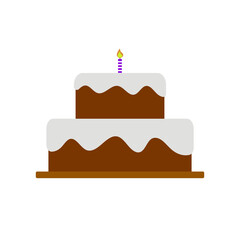 birthday cake with candles