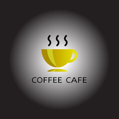 Coffee brown design template vector